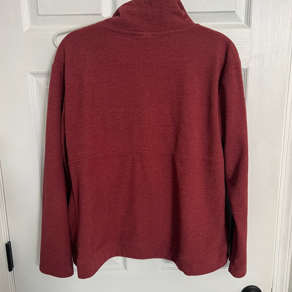 Women’s Raspberry Colored Avalanche Quarter-Zip Pullover, Large - Picture 2 of 2